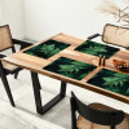 Varenblad - Groen - Structuur - Wazig Placemat vinyl groot -zzsfeer4_Kitchenyeah-website