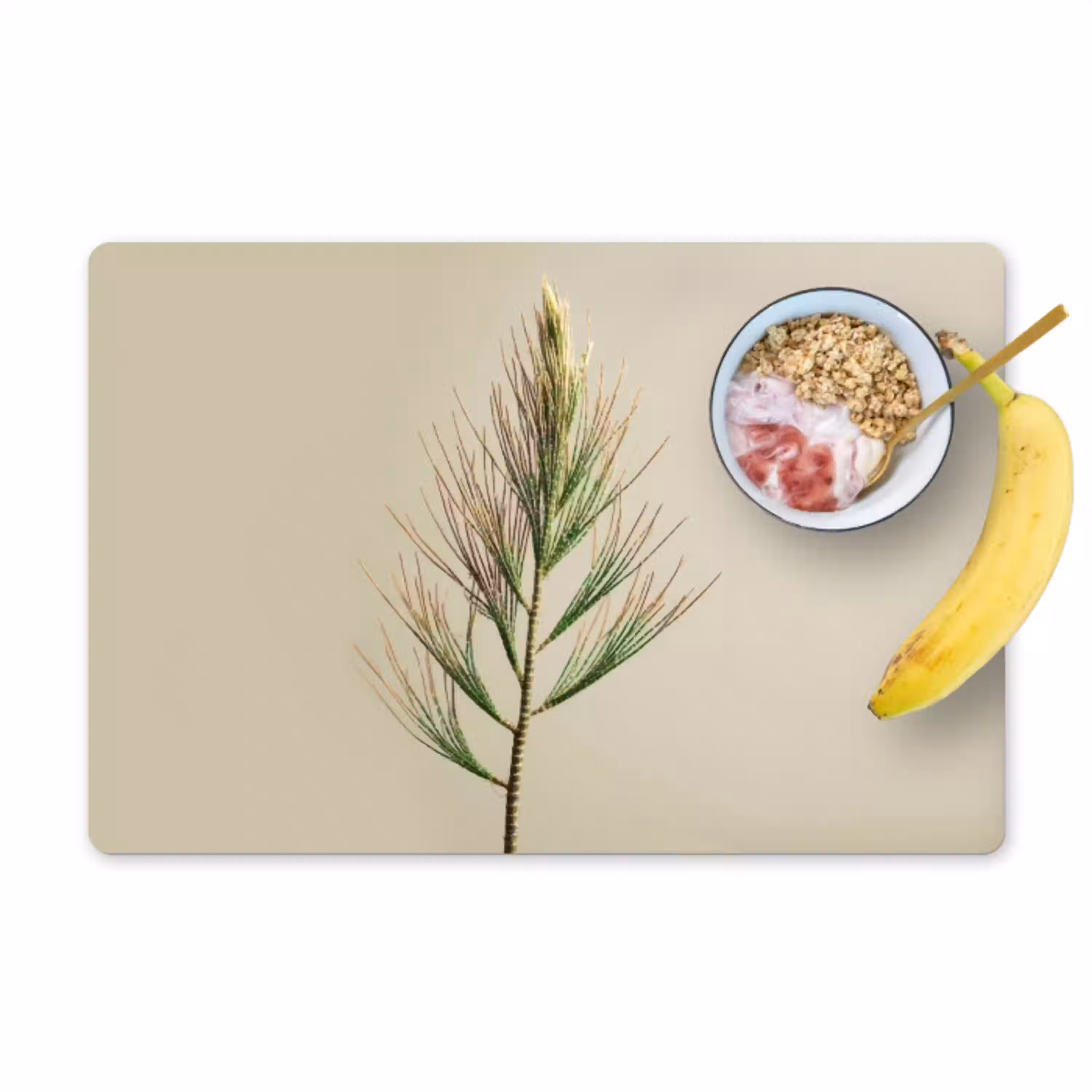 Dennentak - Naaldvormige bladeren - Lichtgroen Placemat vinyl groot -zzzproduct_Kitchenyeah-website