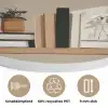 Plankjes - Boeken - Vaasjes - Planten Akoestische PET Vilt - Rond klein -closeup_DE