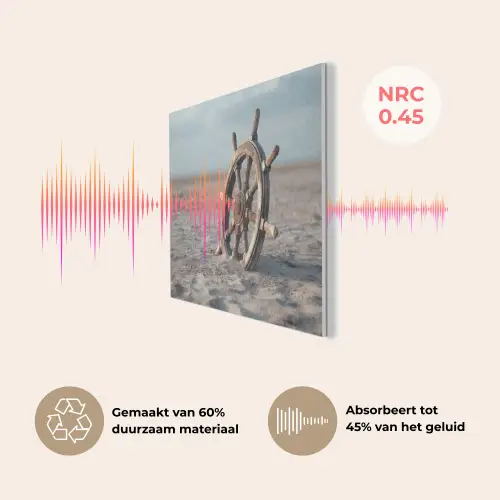 Scheepsstuur - Hout - Bruin - Zand PET vilt klein -USP_NL