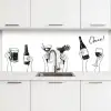 Drinken - Zwart - Wit keuken achterwand 2 middel -3d