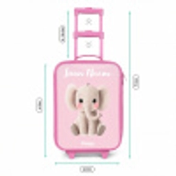 Olifant - Grijs - Baby - Slurf Kinderkoffer - Roze klein -productfoto_formaten