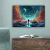 Bergen - Ruimte - Planeten - Astronaut canvas 2cm klein -sfeer4