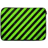 Gaming - Strepen - Schuin - Groen laptophoes neopreen klein -zkaufland3dotto