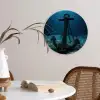 Anker - Ijzer - Zeebodem - Zand Wandcirkel plexiglas klein -sfeer4