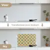 Keramiek - Verweerd - Kleurrijk keuken achterwand spatscherm klein 900 -voor_na_NL