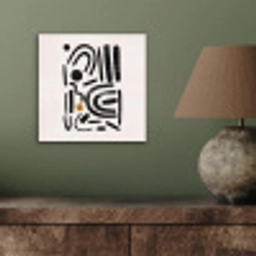 Abstract - Kunst - Vormen - Zwart aluminium wit klein -sfeer2