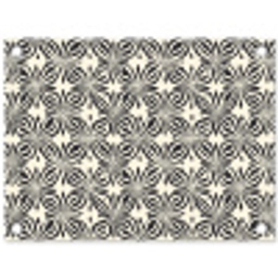 Grafisch - Patroon - Zwart tuinposter los doek klein 239 -3d