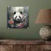 Panda - Wilde dieren - Bloemen - Natuur plexiglas 5mm klein -sfeer3