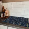 Deco - Waaier - Blauw Inductie beschermer vinyl 3mm klein 276 -sfeer3