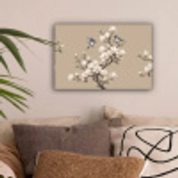 Oosters - Vogels - Beige canvas 2cm klein -sfeer1