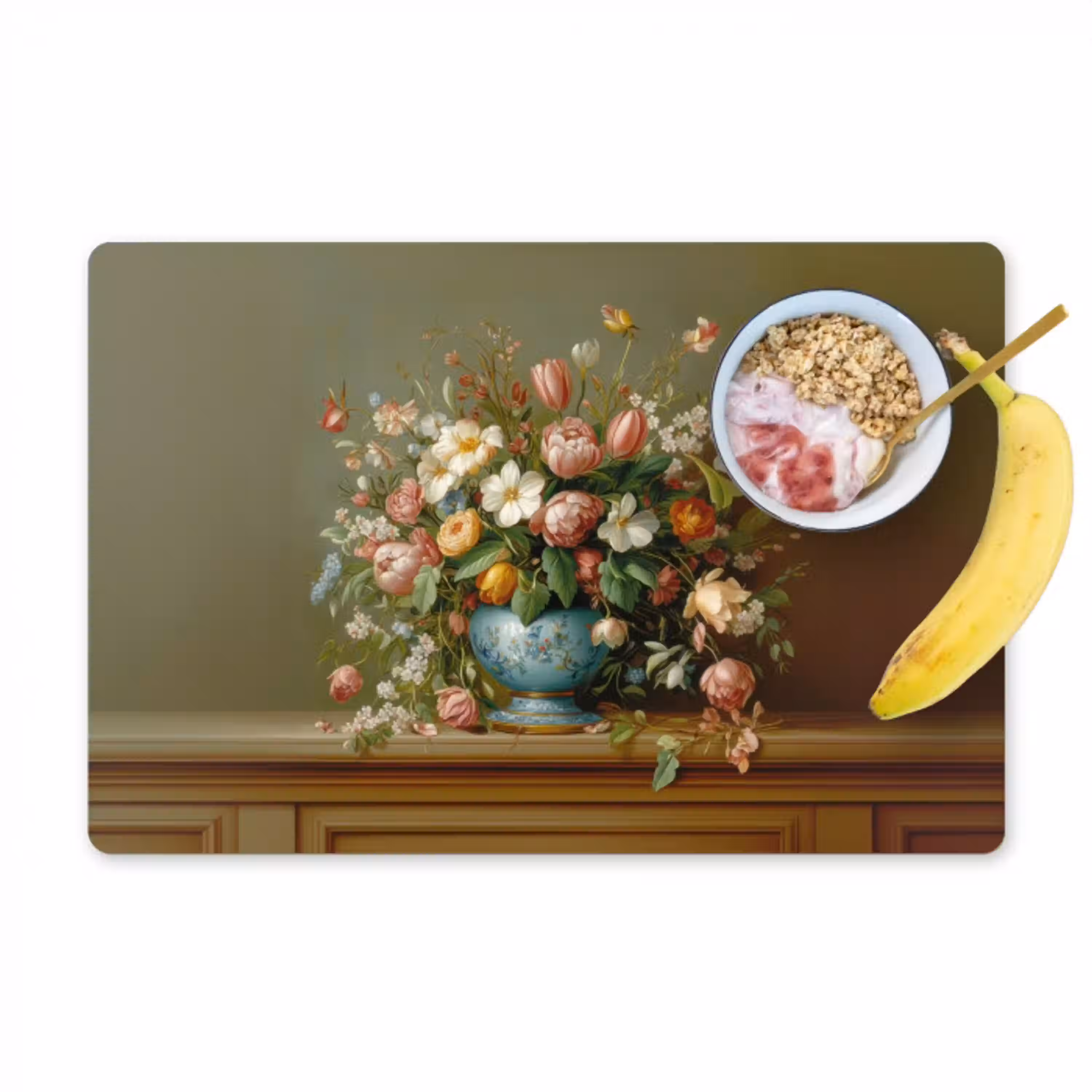 Vaas - Pastel - Kleuren - Bloemen Placemat vinyl groot -zzzproduct_Kitchenyeah-website