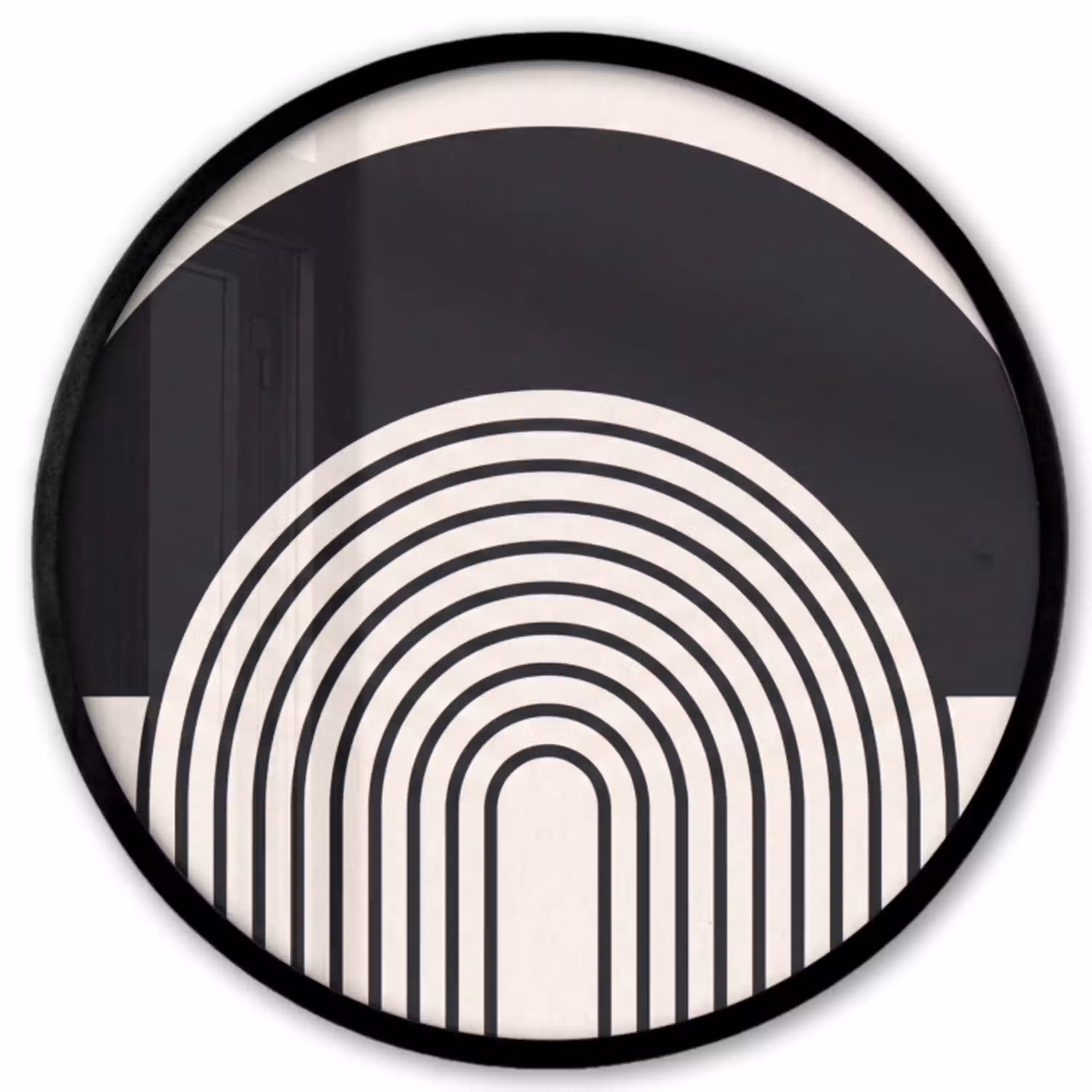 Abstract - Boog - Modern Fotolijst rond zonder passe partout klein -3d