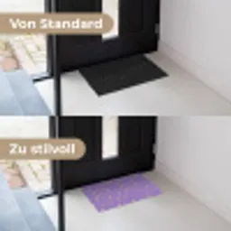 Manen - Sterren - Paars Deurmat klein 898 -voor-na_DE