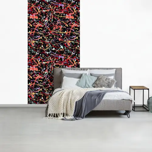 Spat - Abstract - Waterverf - Zacht fotobehang vinyl groot 64 -slaapkamer