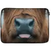 Schotse hooglander - Neus - Bruin laptophoes neopreen klein -zkaufland3dotto
