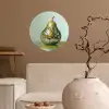 Fruit - Disco - Art - Glitter Wandcirkel behangsticker klein -sfeer1