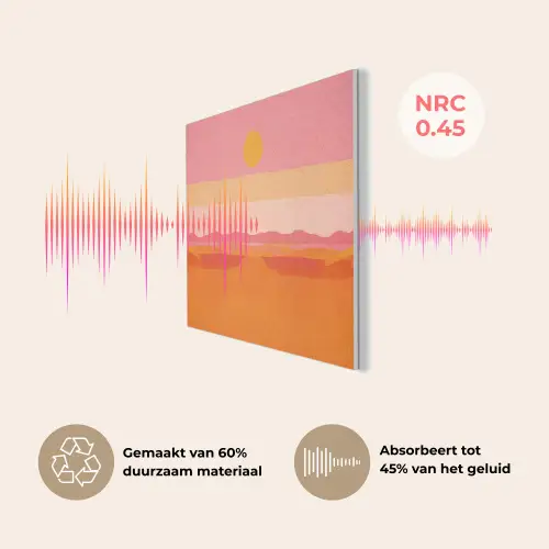 Zon - Abstract - Landschap - Oranje PET vilt klein -USP_NL