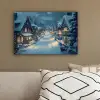 Kerstdorp - Kerst - Sneeuw - Winter canvas 2cm klein -sfeer3