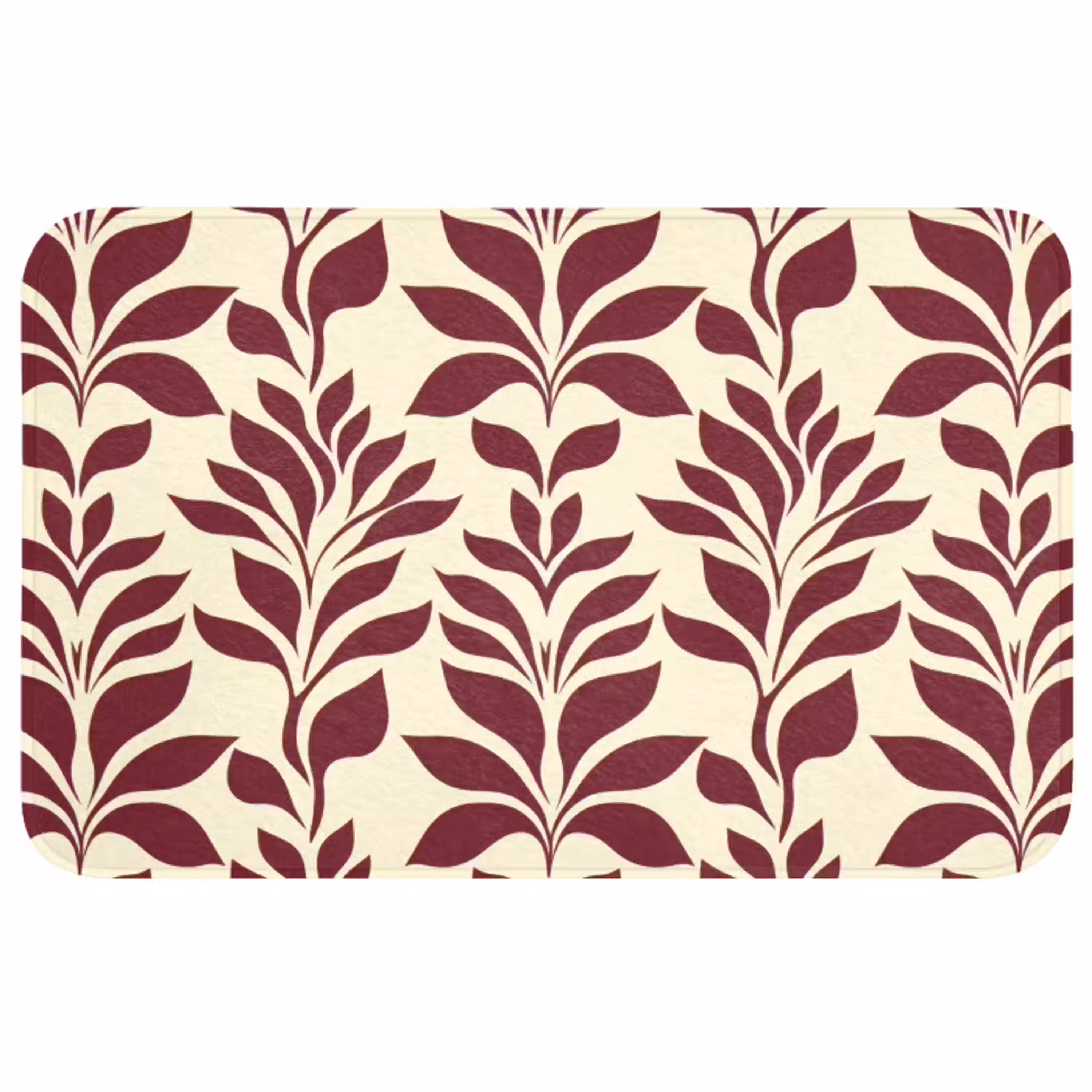 Abstract - Bladeren - Burgundy WCmat middel 1009 -3d