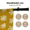 Bloem - Speels - Okergeel Wandkleed katoen klein 269 -sfeer2