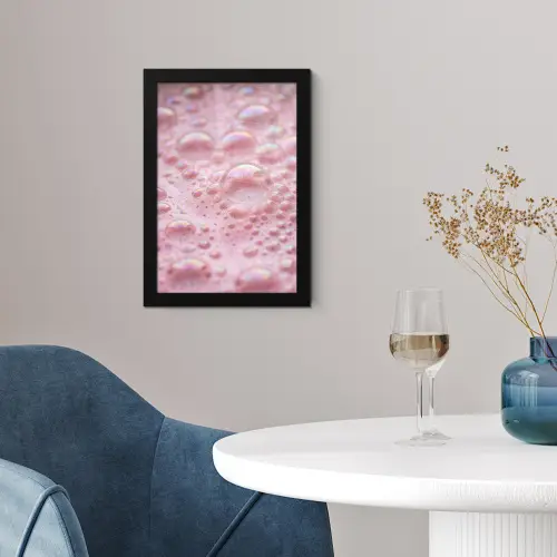 Schuim - Structuur - Roze fotolijst zwart zonder passe partout klein -sfeer4