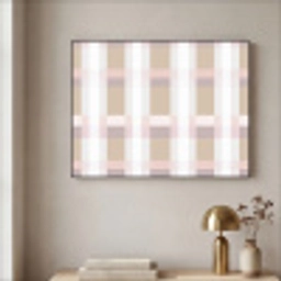 Ruitpatroon - Aardetinten - Minimalistisch Textielframe zwart klein 947 -sfeer2