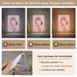 Flamingo - Portret - Roze Light Box met kabel (Kinderlampje) klein -USP_lichtkleurFR