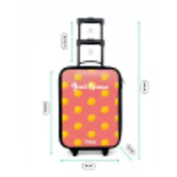 Sunny situation koraal Kinderkoffer - Zwart klein -productfoto_formaten