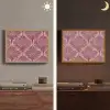 Varen - Patroon - Paars Light Box met batterij (Wandlamp) middel 907 -sfeer3