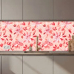 Botanisch - Bloemen - Rood keuken achterwand 2 middel 871 zz_3dshopping