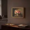Kleuren - Boeket - Vaas - Hout Light Box met batterij (Wandlamp) middel -sfeer1