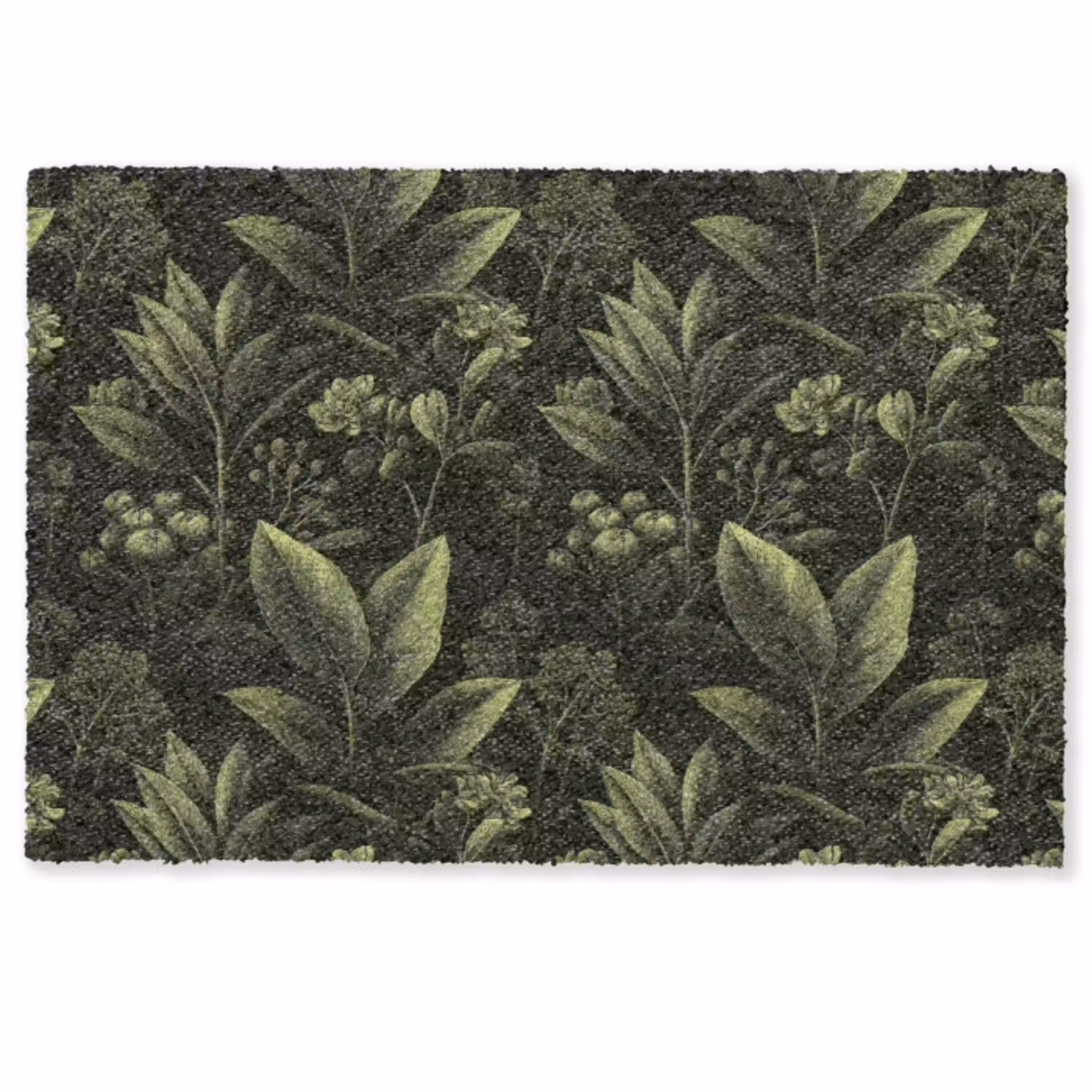 Klassiek - Donker - Botanisch - Planten Deurmat klein 898 -zkaufland3d