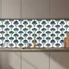 Klassiek - Motief - Blauw keuken achterwand 2 middel 871 zz_3dshopping
