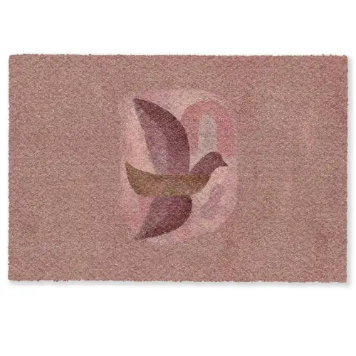 Illustratie - Vogels - Abstract - Roze Deurmat klein -zkaufland3d