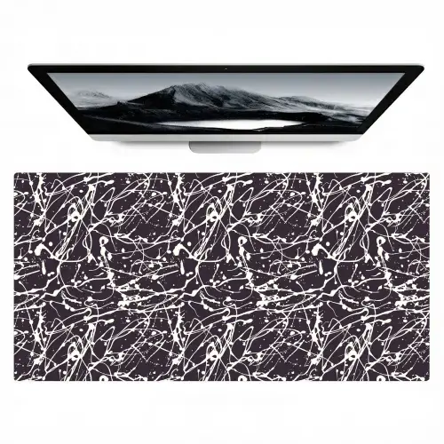 Spat - Waterverf - Wit Muismat XXL klein 681 -zzz3d