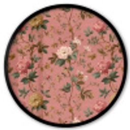 Klassiek - Botanisch - Roze Fotolijst rond zonder passe partout klein 856 -3d