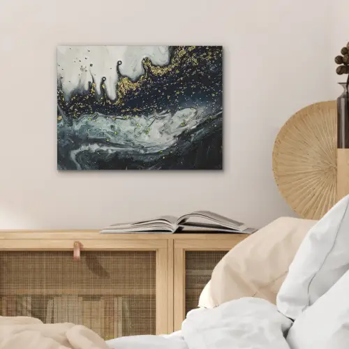 Marmer - Abstract - Goud - Luxe PET vilt klein -sfeer3