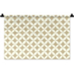Symmetrisch - Motief - Beige Wandkleed katoen klein 269 -zz3d
