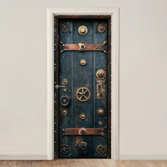 Door sticker - Door - Safe - Industrial - Vintage