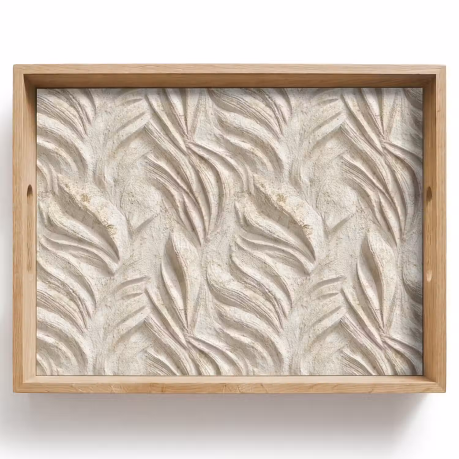 Tablett - Textur - Relief - Beige
