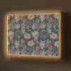 Botanisch - Patroon - Blauw Light Box met batterij (Wandlamp) middel 907 -z3d_website