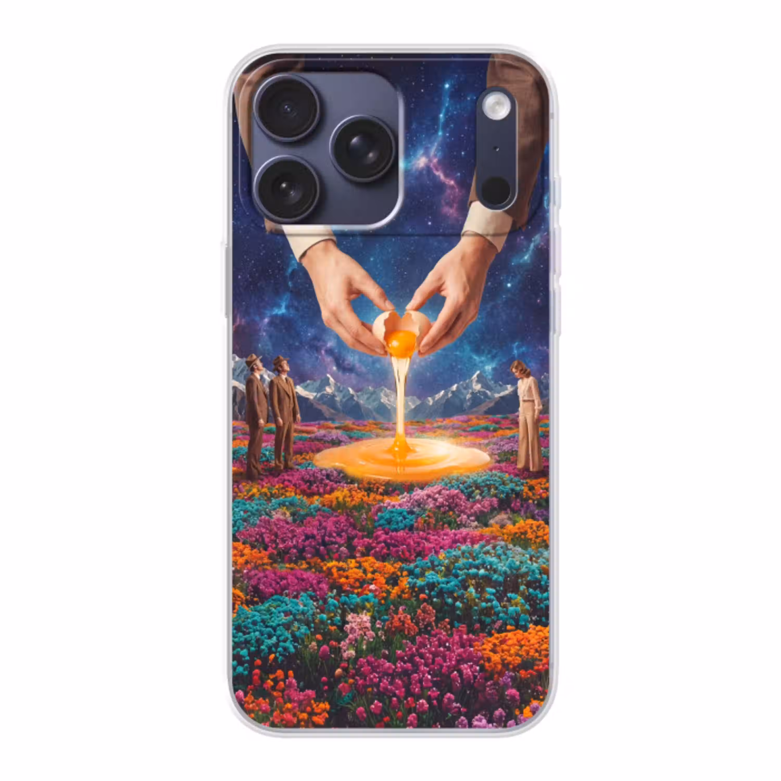Handen - Ei - Surrealisme Telefoonhoesje iPhone 17 Pro Max klein -3d