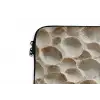 Schelpen - Waaiervorm - Wit laptophoes neopreen klein 279 -detail