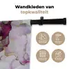Marmer - Abstract - Goud - Paars Wandkleed katoen klein -sfeer2
