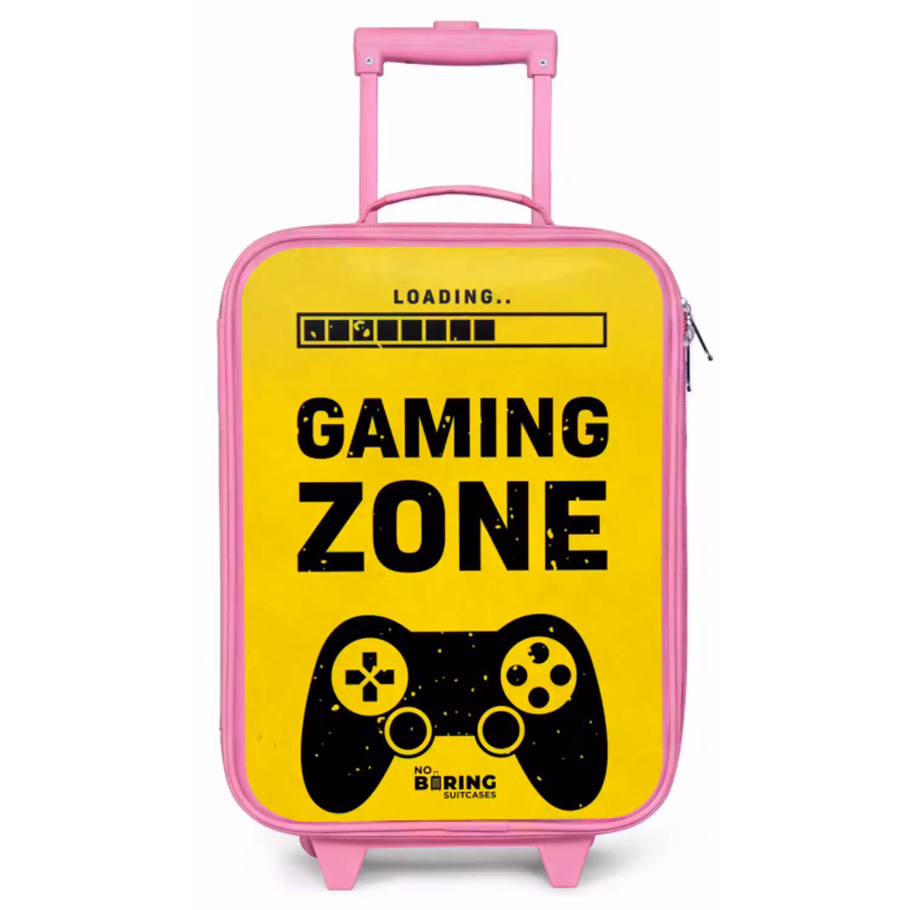 Zwart-geel met gaming zone Kinderkoffer - Roze klein -zz3dotto