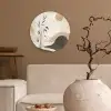 Japandi - Landschap - Beige Wandcirkel plexiglas klein -sfeer1
