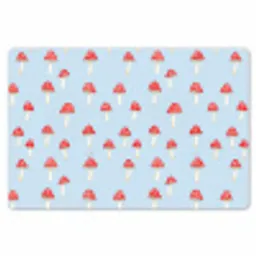 Paddenstoel -Sprookje - Blauw Placemat vinyl groot 368 -zzsfeer1_Kitchenyeah-website