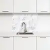 Klassiek - Marmer - Aders - Grijs keuken achterwand 2 middel 865 -3d