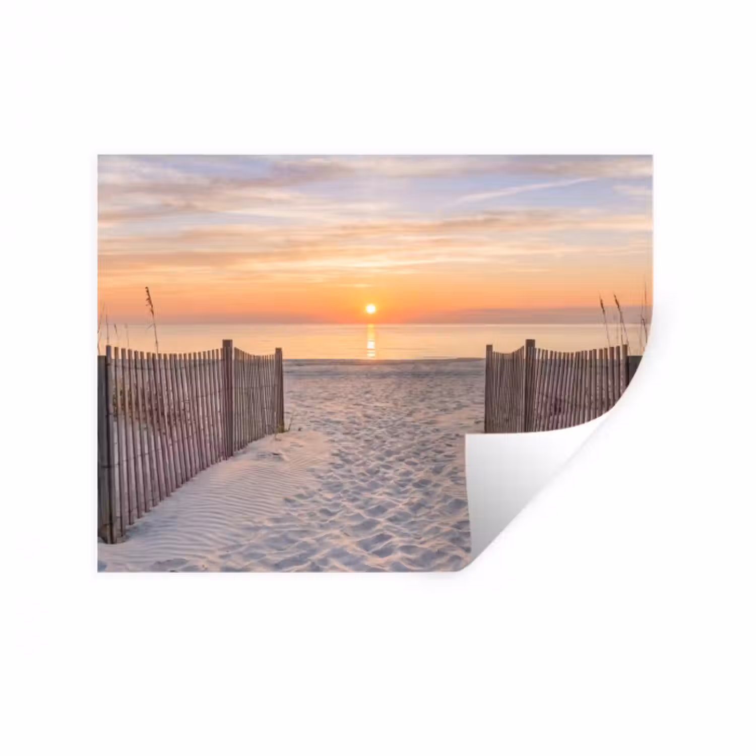 Wandtattoo – Sonnenuntergang - Strand - Sand